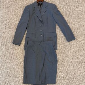 Escada Blue Blazer & Skirt Set